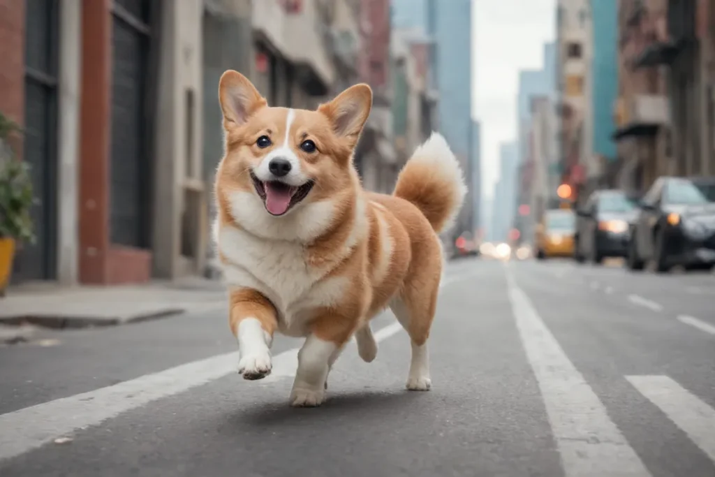 Joyful Corgi